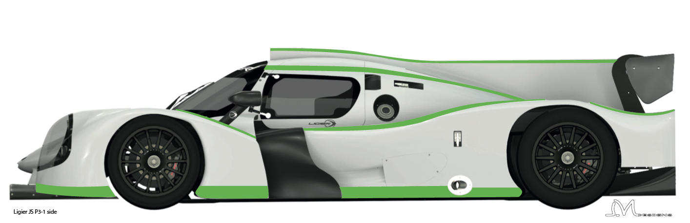 LMP3  Ligier JS P3 side-1  déco