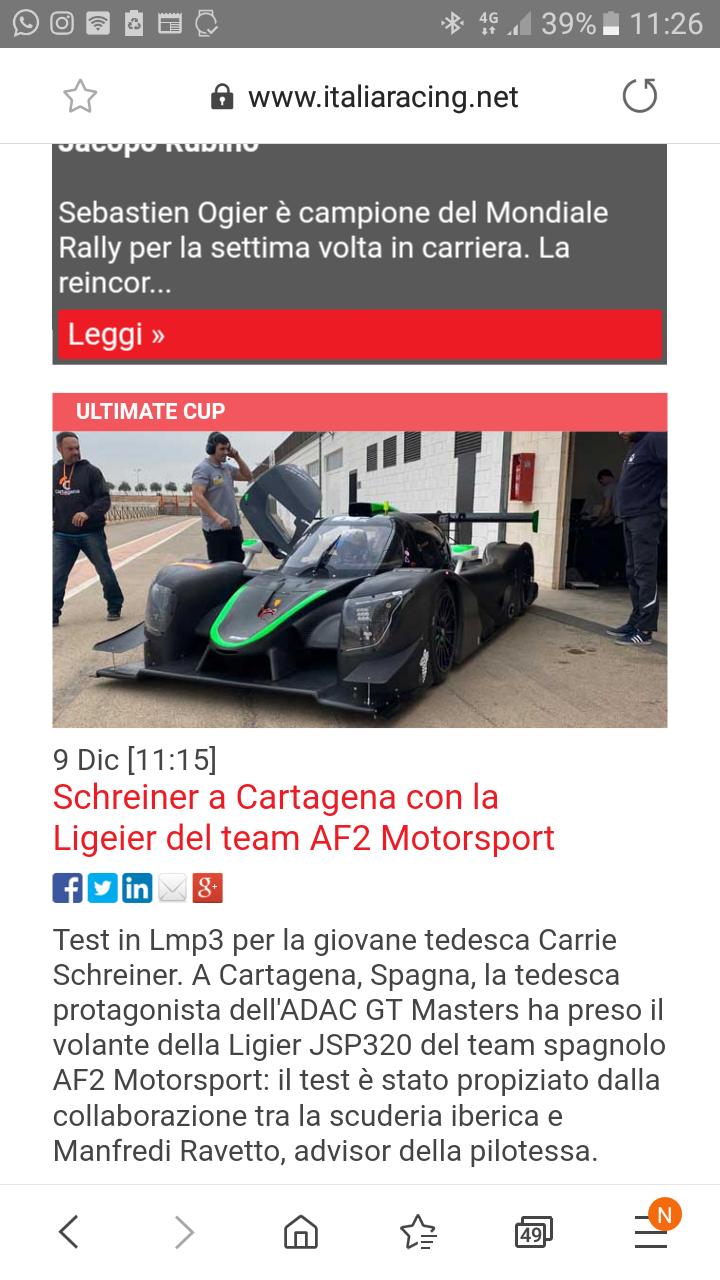 Lmp3 test cartagena carrie schreiner 2020