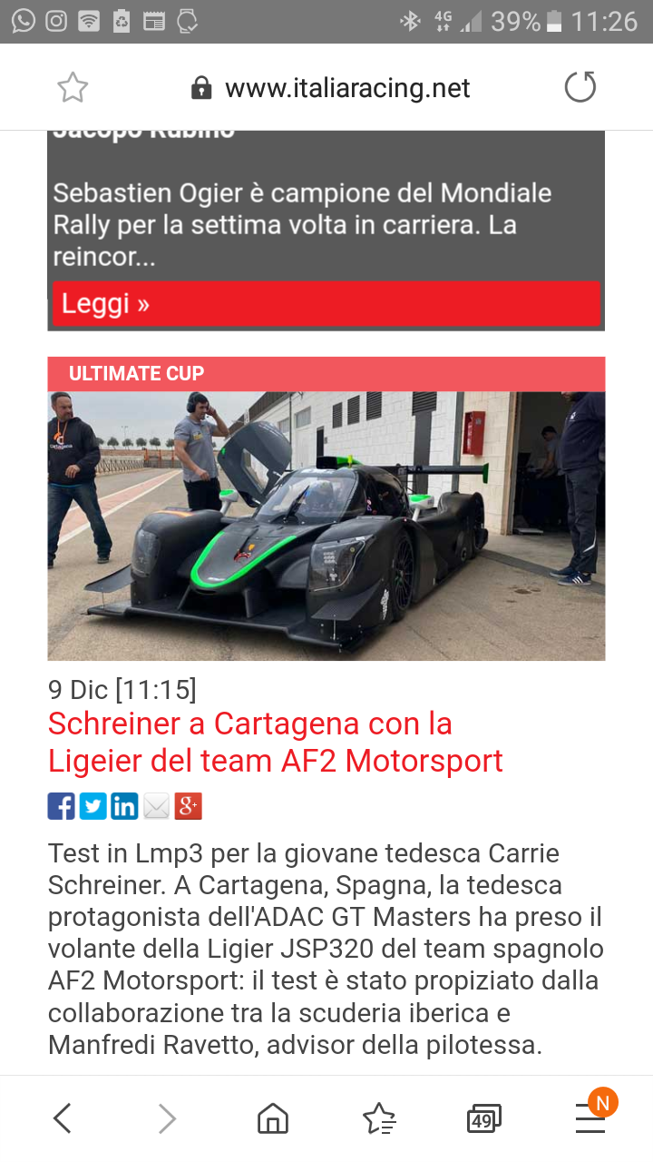 Lmp3 test cartagena carrie schreiner 2021